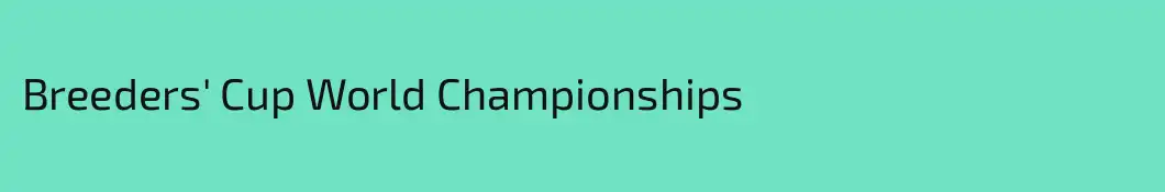 Breeders' Cup World Championships
